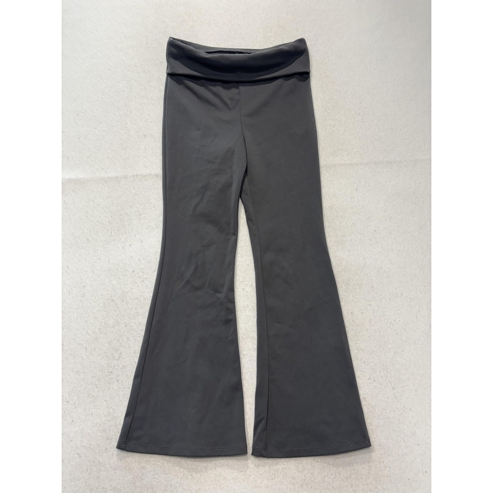 Art Class Leggings Girls 8 Gray Flare Foldover Waist Yoga Pants Athletic Stretch